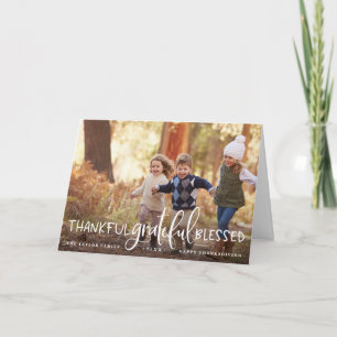 Abundant Gratitude   Thanksgiving Photo Card