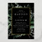 Abundant Greenery Black and Gold Frame Wedding