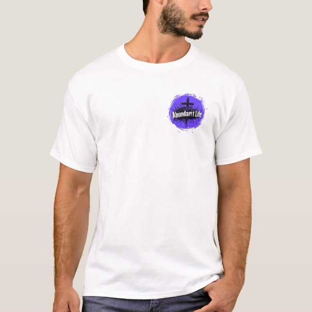 Abundant Life - Cross & Crown T-Shirt (Front)