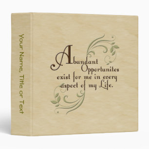 Abundant Opportunities Binder