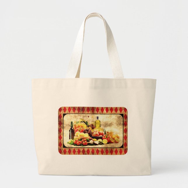 Abundant Table Large Tote Bag (Front)