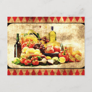 Abundant Table Postcard