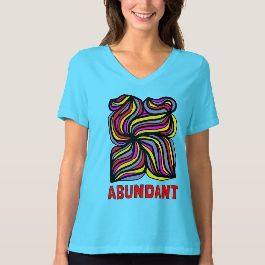 "Abundant" Women's Relaxed Fit V-Neck T-Shirt
