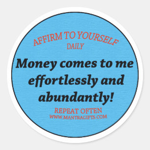 Abundantly Classic Round Sticker