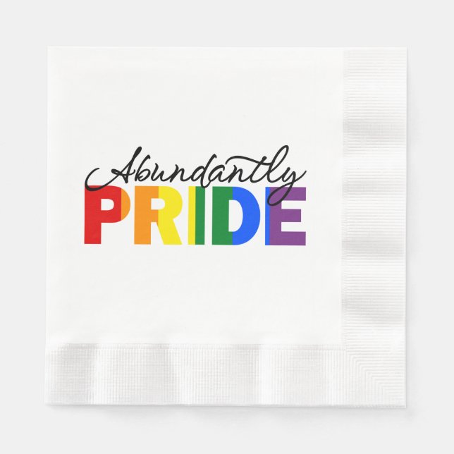 Abundantly Pride Paper Napkin (Front)