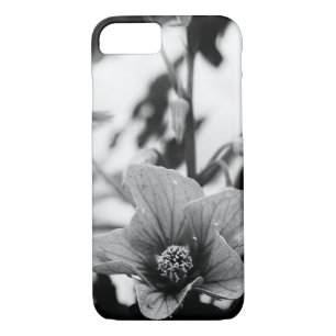 Abutilon Pictum Flower Black and White Photography Case-Mate iPhone Case