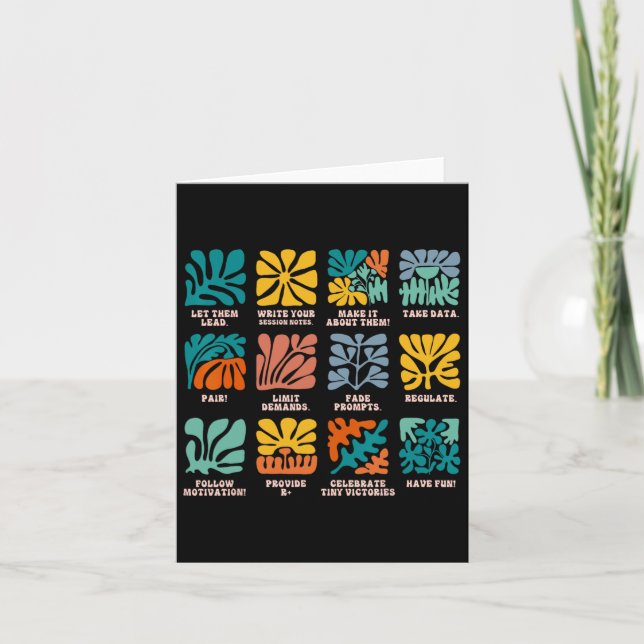 Aby Applied Behaviour Analyst Advocate Autism Lets Card (Front)