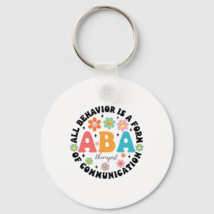 Aby Therapist Behaviour Analyst Autism Therapy Rbt Keychain
