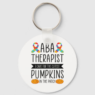 Aby Therapist Halloween Costume Pumpkins Behaviour Keychain