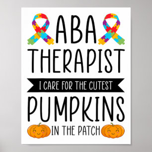 Aby Therapist Halloween Costume Pumpkins Behaviour Poster