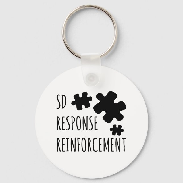 Aby Therapist Sd Reinforcement Response Behaviour  Keychain (Front)