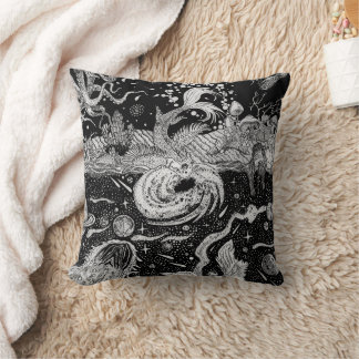 Abyss Duality Throw Pillow