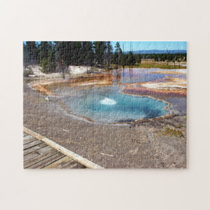 Abyss Pool Hot Springs Yellowstone National Park Jigsaw Puzzle