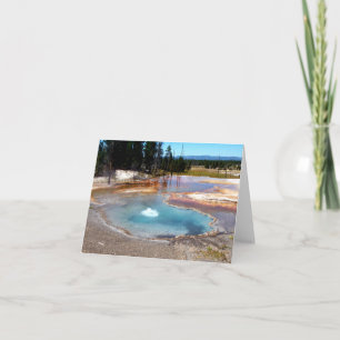 Abyss Pool Hot Springs Yellowstone National Park Note Card