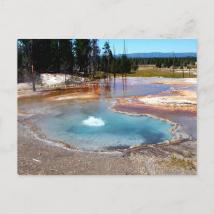 Abyss Pool Hot Springs Yellowstone National Park Postcard