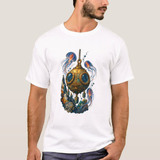 Abyssal Bathysphere Expedition Retro T-Shirt