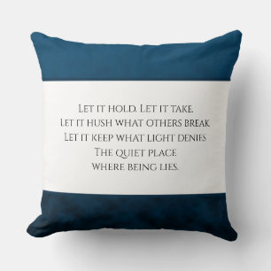 Abyssal Stillness Throw Pillow