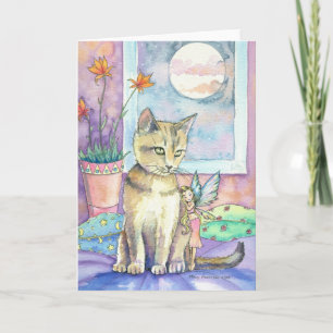 Abyssinian and Fairy Greeting Card