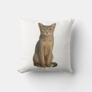 Abyssinian Blue Cat Pillow