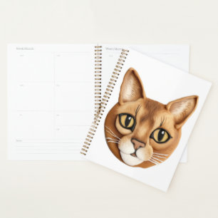 Abyssinian Cat 3D Inspired Planner