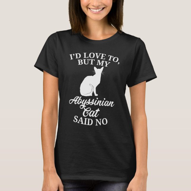 Abyssinian Cat Apparel   Top Cats  Design (Front)