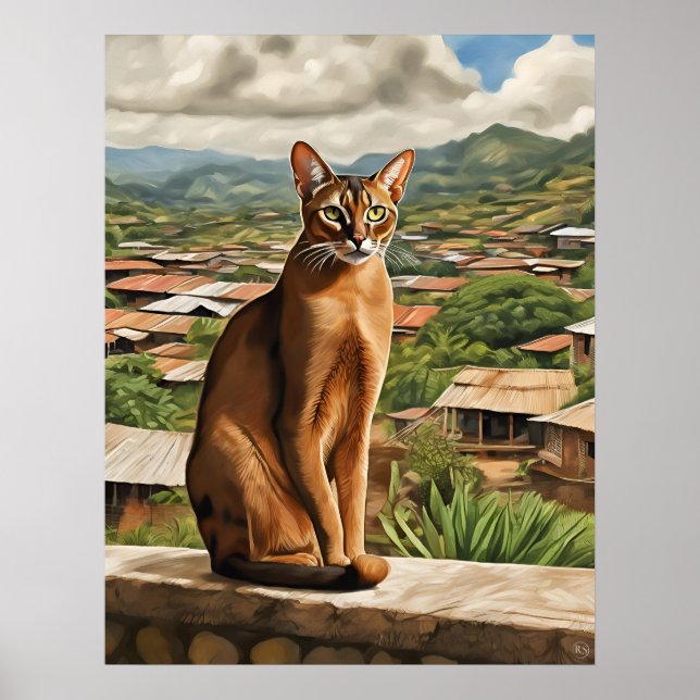 Abyssinian Cat - Art Print (Front)