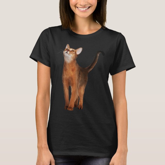 Abyssinian Cat Cat T-Shirt (Front)