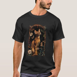 Abyssinian Cat Flower T-Shirt