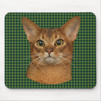 abyssinian cat mouse pad
