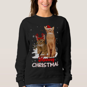 Abyssinian Cat Owner Christmas Xmas Cat Sweatshirt