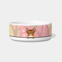 Abyssinian Cat Pet Bowl
