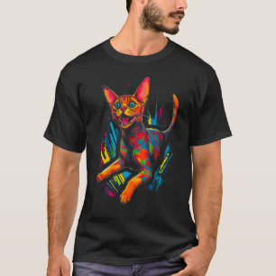 Abyssinian Cat Pop Art T-Shirt