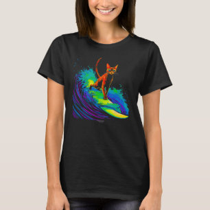 Abyssinian Cat Surf T-Shirt