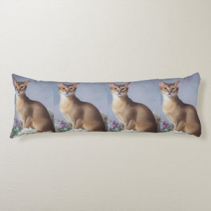 Abyssinian Elegance – Graceful Cat Body Pillow