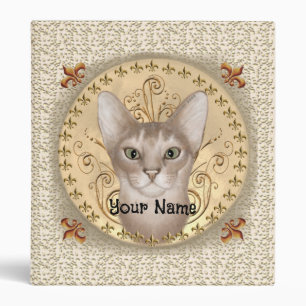 Abyssinian Fleur De Lis binder
