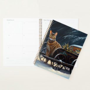 Abyssinian Snowy Sleigh Ride Christmas Decor Planner