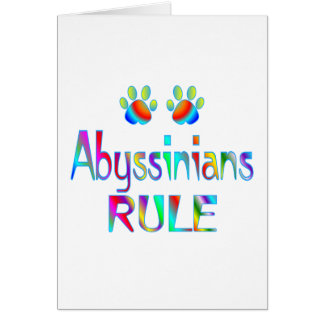 Abyssinians Rule