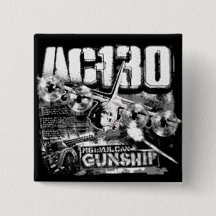 AC-130 2 INCH SQUARE BUTTON