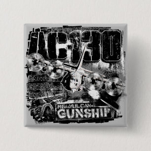 AC-130 2 INCH SQUARE BUTTON