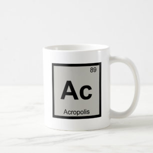 Ac - Acropolis Architecture Chemistry Symbol Coffee Mug