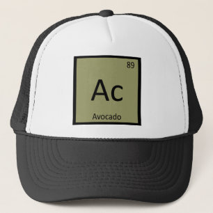 Ac - Avocado Fruit Chemistry Periodic Table Symbol Trucker Hat