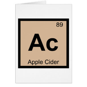 Ac - Chimie du Cidre de Pomme Symbole du Tableau P