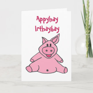 AC- Funny Piggy Birthday Card