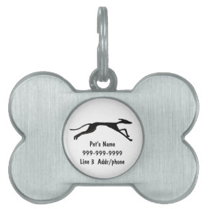 AC- Greyhound Art Pet Tag or Keychain