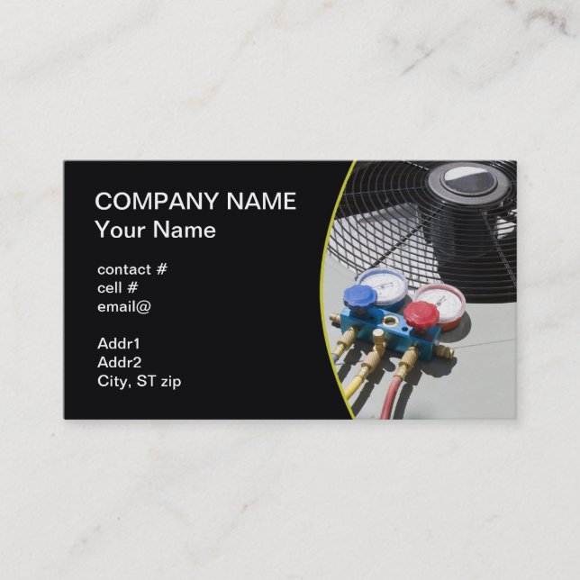 AC maintenance Business Card (Front)