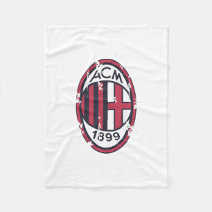 Ac milan retro badged fleece blanket