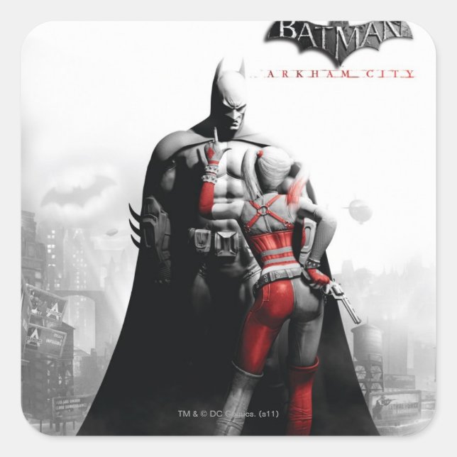 AC Poster - Batman & Harley Square Sticker (Front)