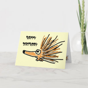 AC- Prickly Porcupine Birthday Card