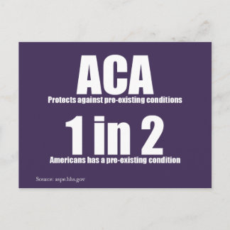 ACA Pre-Existing Condition Postcard