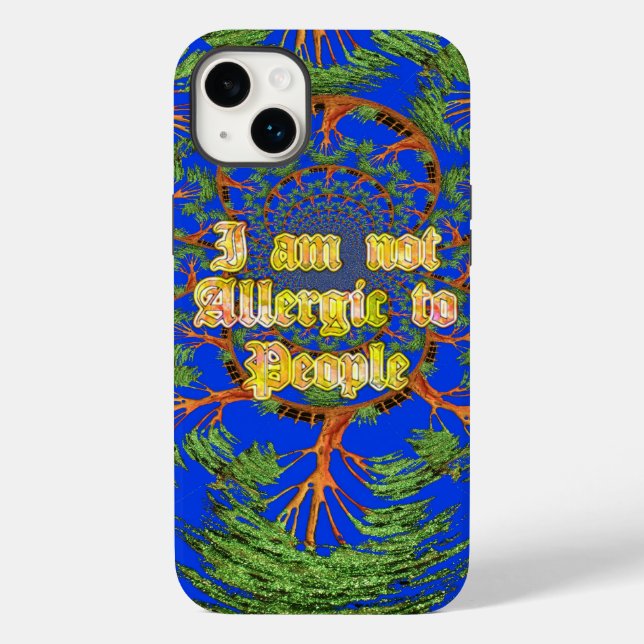 Acacia Alchemy: I Am Not Allergic to People Art  Case-Mate iPhone Case (Back)